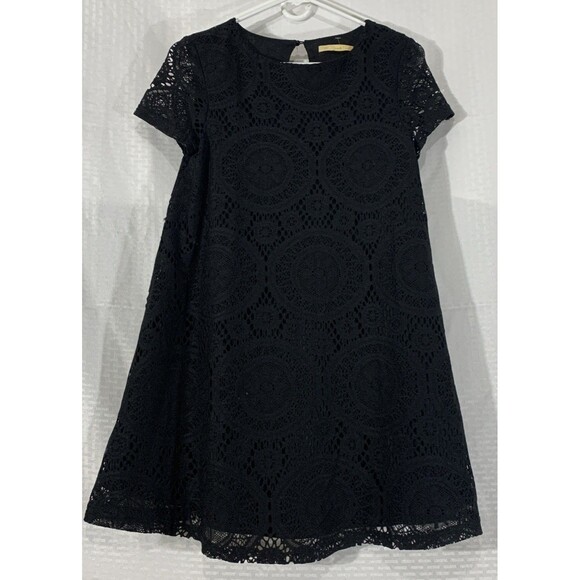 Dream Liu Collection Black Lace Babydoll Dress Womens M Short Sleeve - Picture 1 of 7